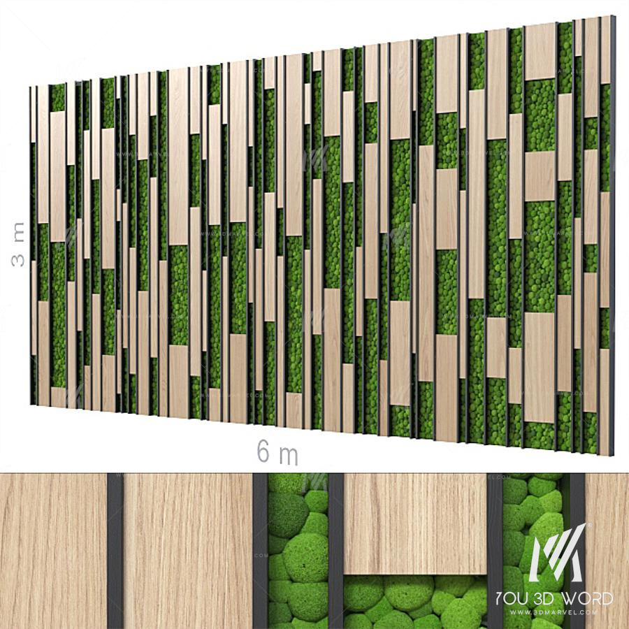Decorative wall 203.